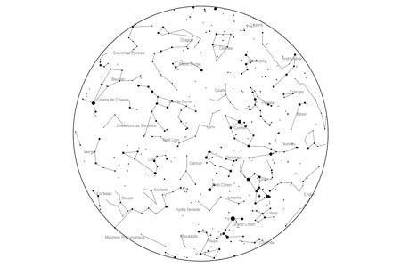 Constellations : la carte du ciel à imprimer